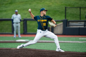 Ian Korn pitches 6 scoreless to lead No. 9 WVU baseball to a shutout Game 1 win over TCU